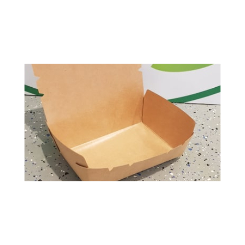 Kraft Lunch Box #3  oil lined -25/Sleeve