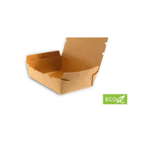 Kraft Lunch Box  oil lined -50/Sleeve