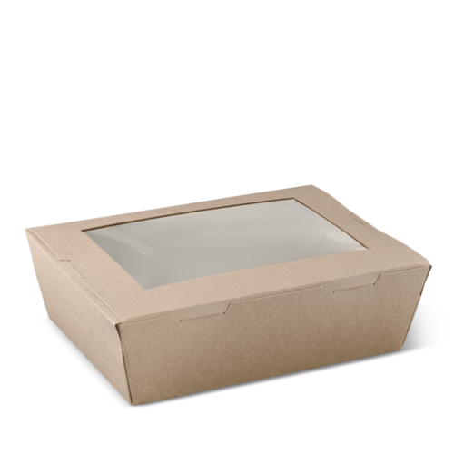 Large Kraft Window Lunch Box - 50/Sleeve (4)