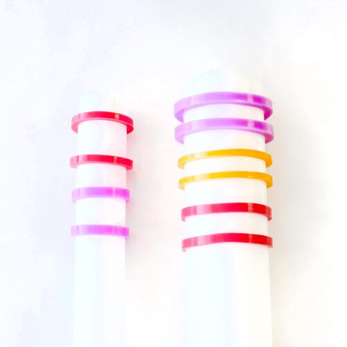 Rolling Pin guides - 5 Pairs of Rings 