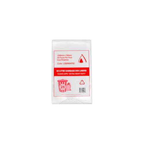Natural H/Duty Bin Bags - 25sl