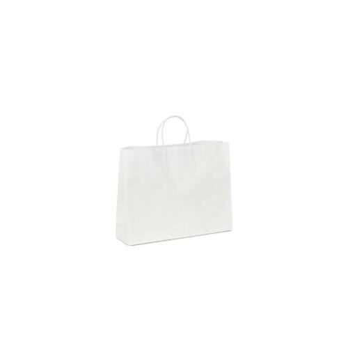 Large White Boutique Paper Gift Bags - 20pk - 450W x 350H +120mmG
