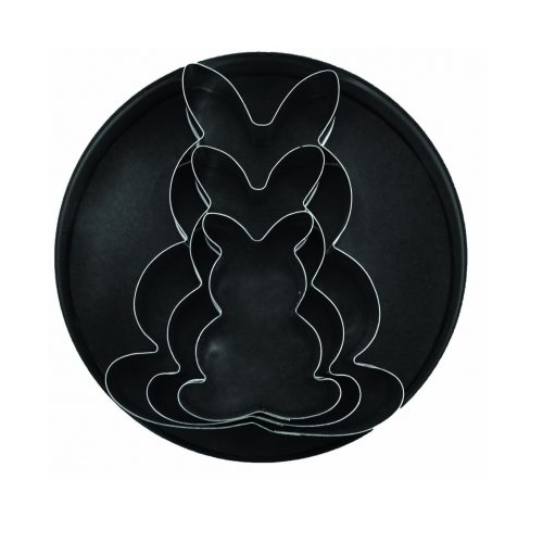 Rabbit Cutter Set - 3 Pce (Tin Plate)