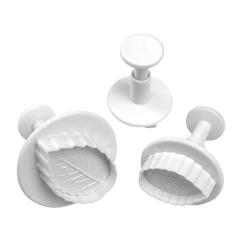 Rose Leaf Plunger Cutter - 3 Piece Set
