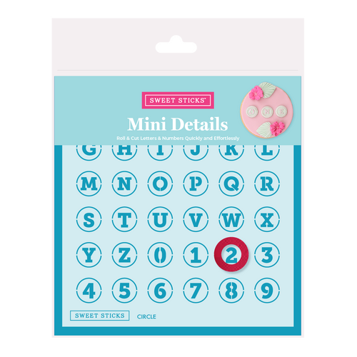 Circle Mini Details Letters and Numbers