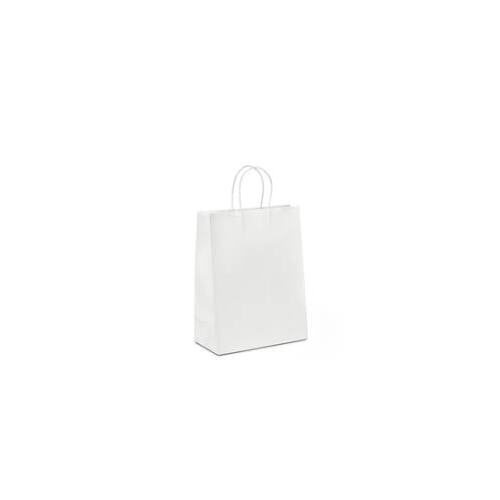 Med White Paper Gift Bags - 20pk - 340W x480H +90mmG