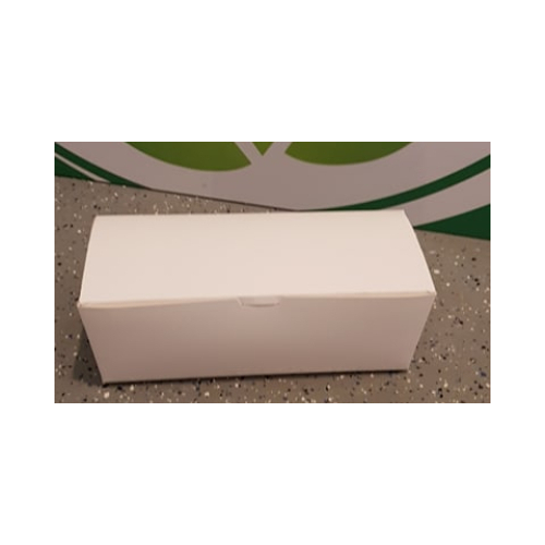 SL White Snack Box - poly lined - Small 25/sl 