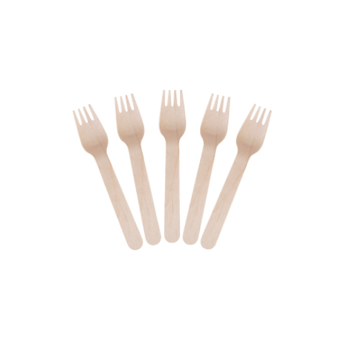 Wooden Forks 160 mm 100/Sleeve