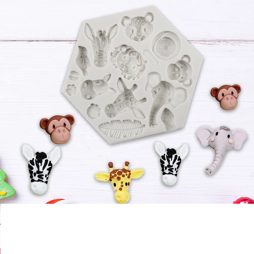Jungle Animals Silicone Mould