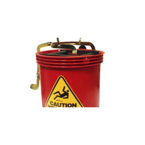 16 Lt Red Mop Bucket-Commercial Grade 