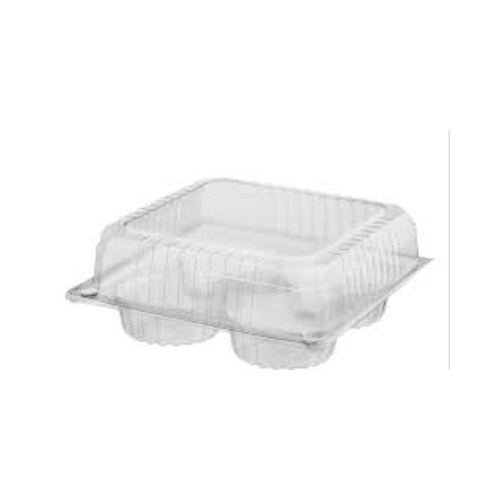 Muffin 4 Pack Clear Container - 25/Sleeve