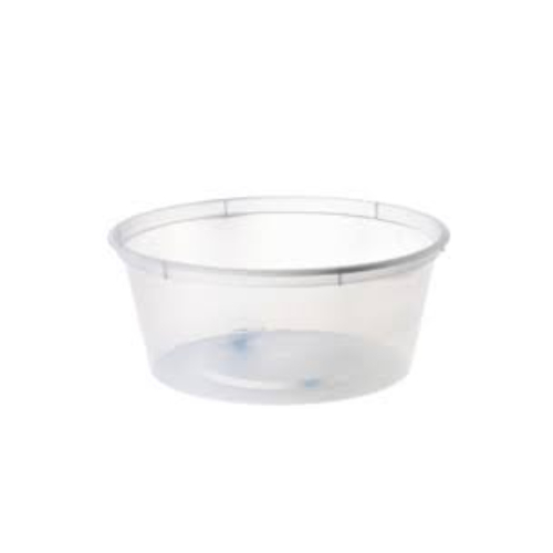 Round Plastic Take Away Containers 550 ml  - 50/Sleeve (10 per carton)