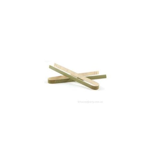Bamboo Tongs 100/Pack