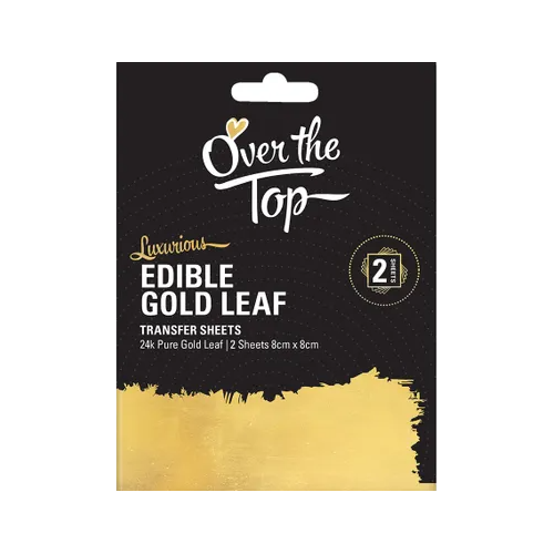 Edible Gold Leaf  24K Sheets - 2 sheets