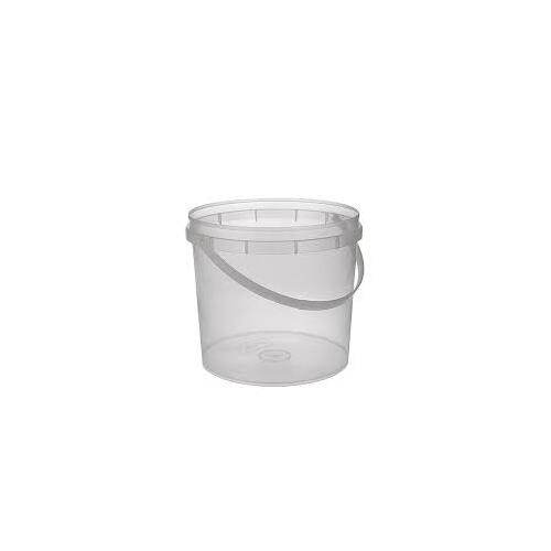 Clear Pail Bucket with handle -750ml Each