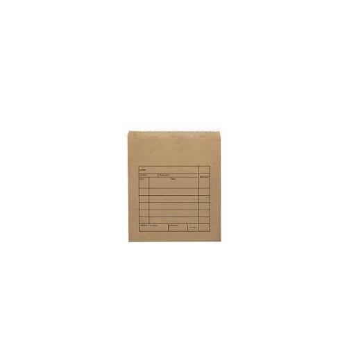 Tuck Shop Printed Brown Paper Bags 240x240mm 500 Pack 