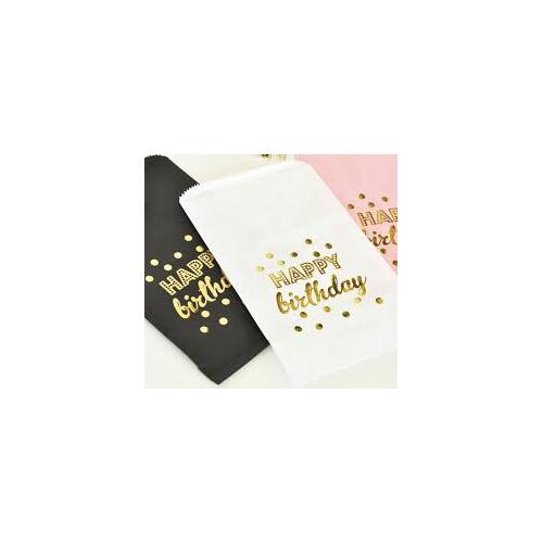 Birthday Party Lolly/Gift Bags - 20 psc pack printed
