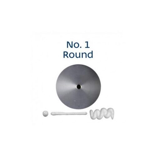 No 1 Round Stainless Steel Piping Tip 