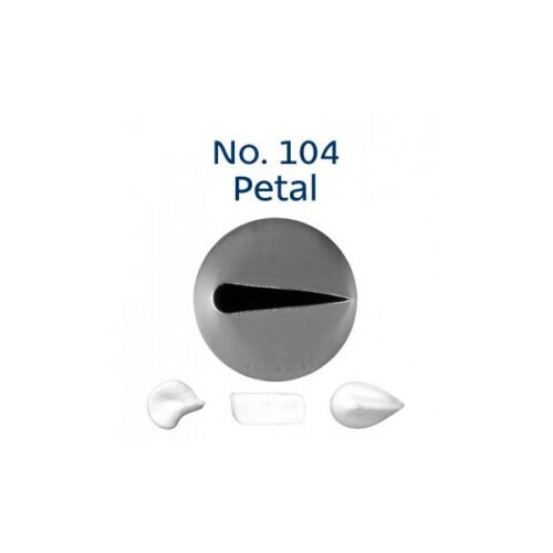 #104 Rose Petal Standard Stainless Steel Piping Tip