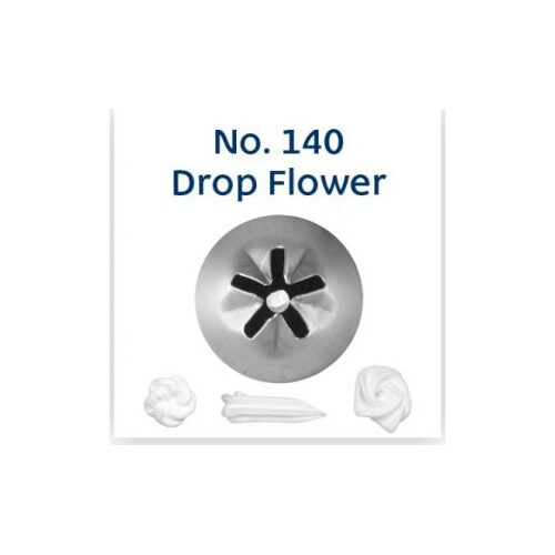 #140 Drop Flower Stainless Steel Piping Tip 