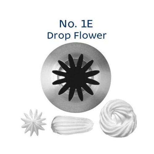  No 1E Drop Flower Piping Tips