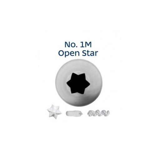 1M Open Star Piping Tip 