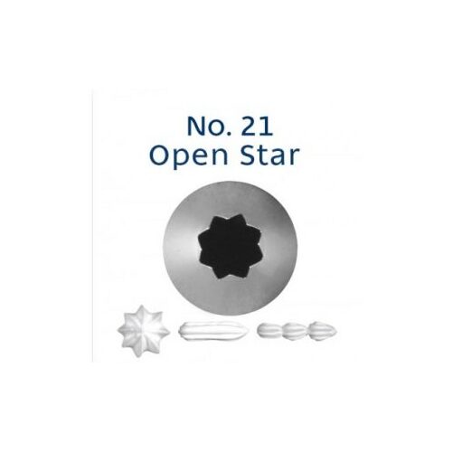 No 21 Star Standard Stainless Steel Piping Tip