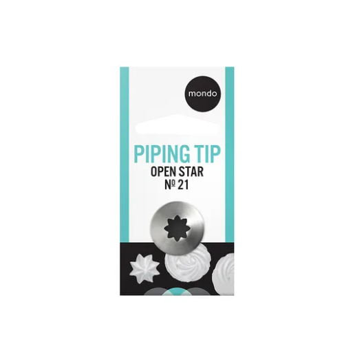  21 Open Star Piping Tip SS