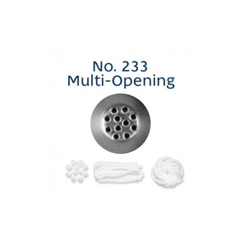 No 233 Multi Open Stainless Steel Piping Tip
