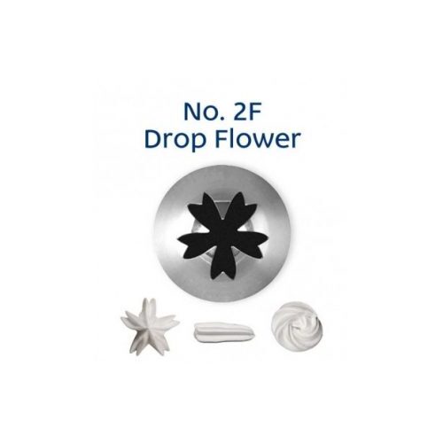 No 2F Drop Flower Stainless Steel Piping Tip