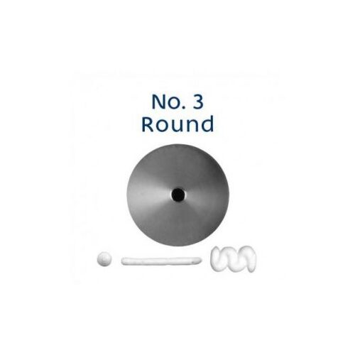No 3 Round  Standard Stainless Steel Piping Tip