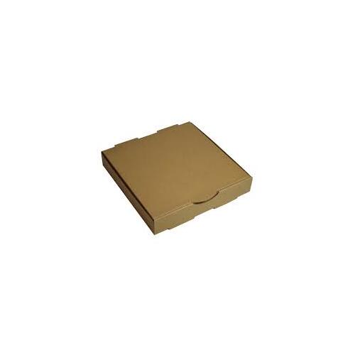 13" Plain Brown Pizza Box - 50/Sleeve