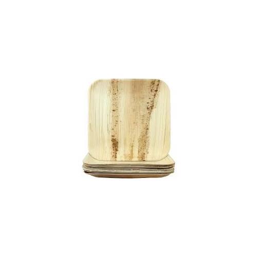 Palm leaf Plate Square  8 inch  -25 per pack