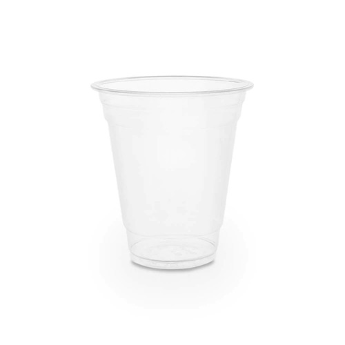 12 Oz (340ml) Clear Plastic Cold Drink Cups and Lids   - 50/Sleeve