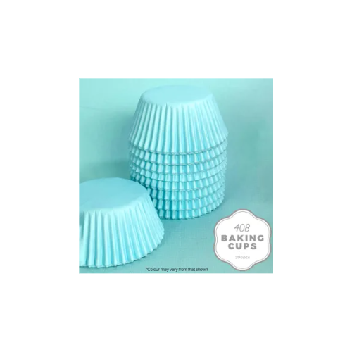 Pastel Blue Patty Pans #408 High Tea Size -200 Pack