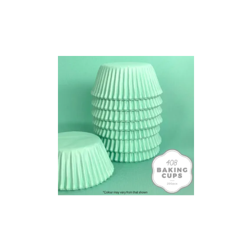Pastel Teal Patty Pans #408 High Tea Size -200 Pack