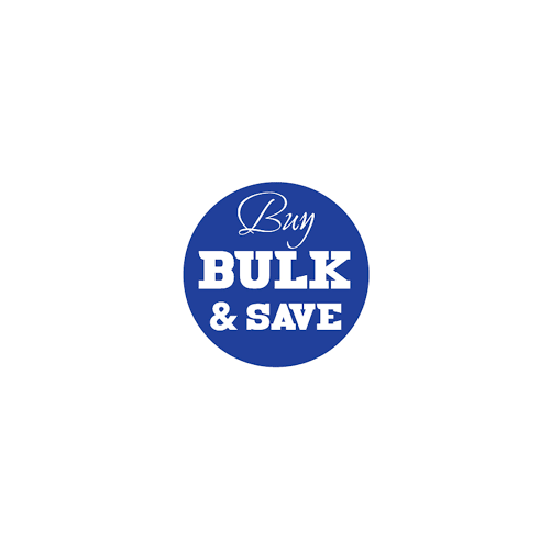 Pre Printed *Special*Bulk And Save * Stickers 50mm rnd-250 per roll