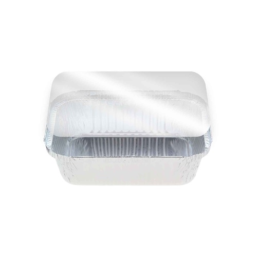 PVC Lids for  Rectangle foil container 100/Sleeve TO FIT 445/446 CONTAINER