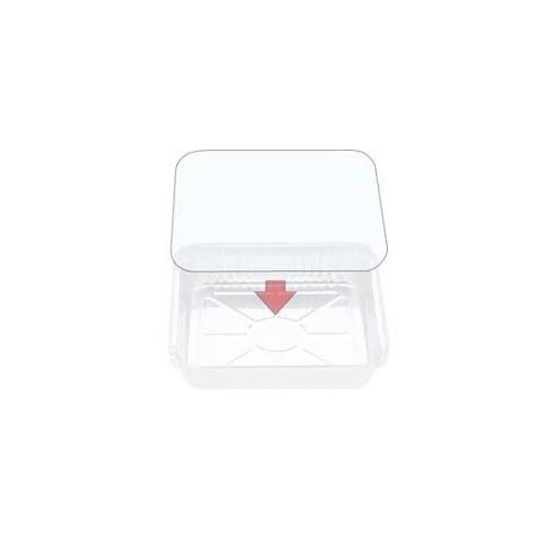 PVC Lid for Square foil tray 25/Sleeve TO FIT 360SQ CONTIANER 