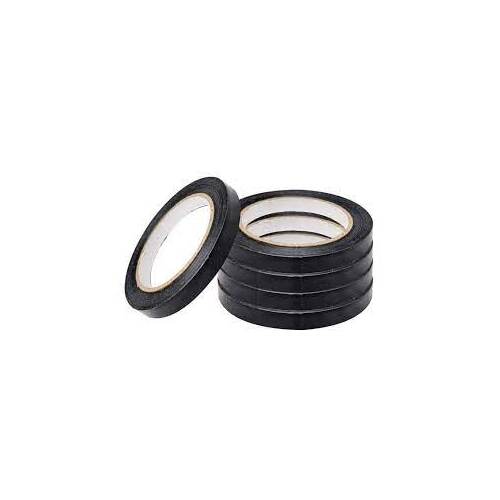 Black PVC Bag neck Tape 12mm x 66mtr - 