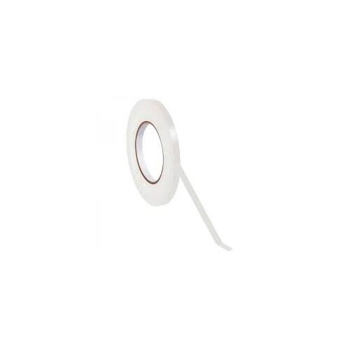 White PVC Bag neck Tape 12mm x 66mtr - 12 Rolls/pack