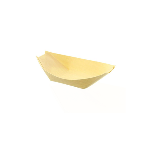 Wooden Pine Food Boats Small 