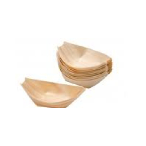Oval Boat Pine Wood Small 60*45mm - 50/Pack