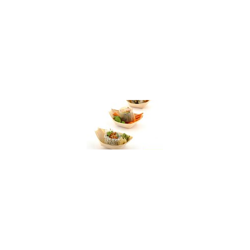 Wooden Pine Food Boats Medium