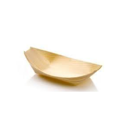 Oval Boat Pine Wood Large 140 x 70 mm   - 50/Pack