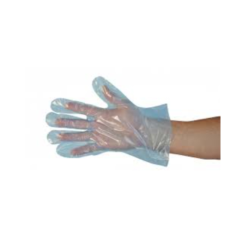 Blue Poly Quick Serve Glove Large - 500 per box 