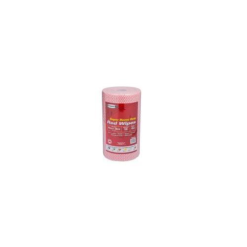 Heavy Duty Red Wipes 45 x 30cm 100 sheets  - TWS66