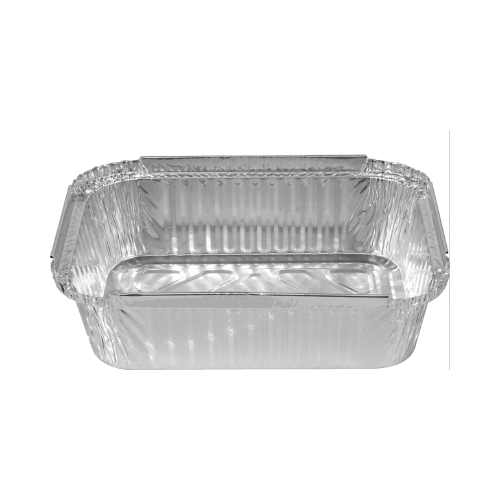990ml Rectangular Foil Containers - 100/Sleeve