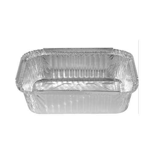 990 ml Rectangular Foil Containers - 100/Sleeve