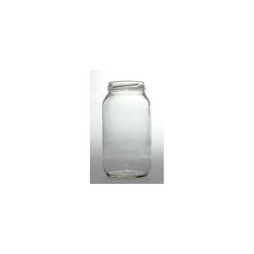 Round Flint Glass Jar - 375ml - 63mm Lid -Price Per Jar 
